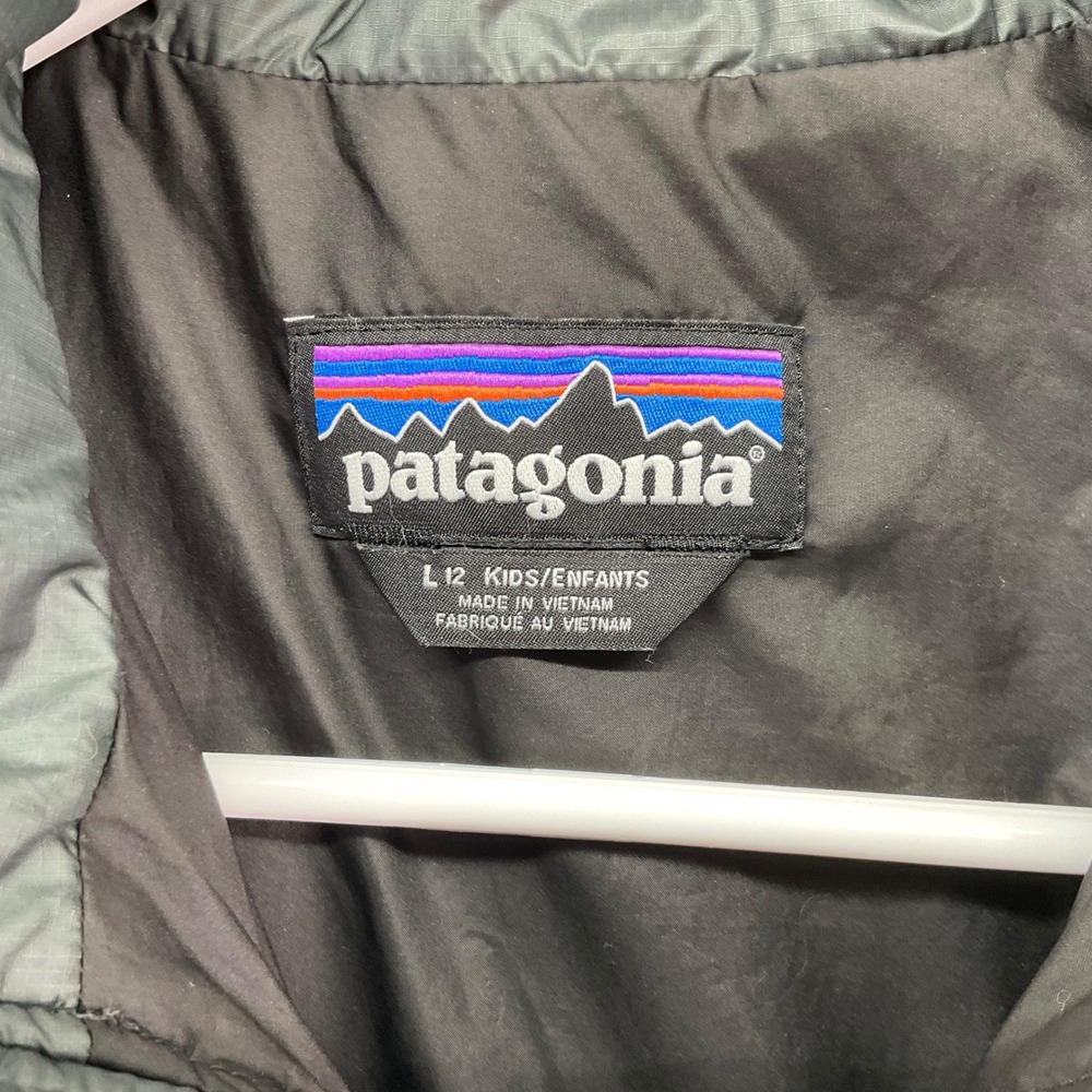 Patagonia Nano Puff Jacket Kids L 12 Grey Excellent Quilted Insulated 68001 - Picture 2 of 9